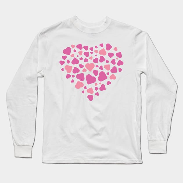 Rose hearts Long Sleeve T-Shirt by revealyou